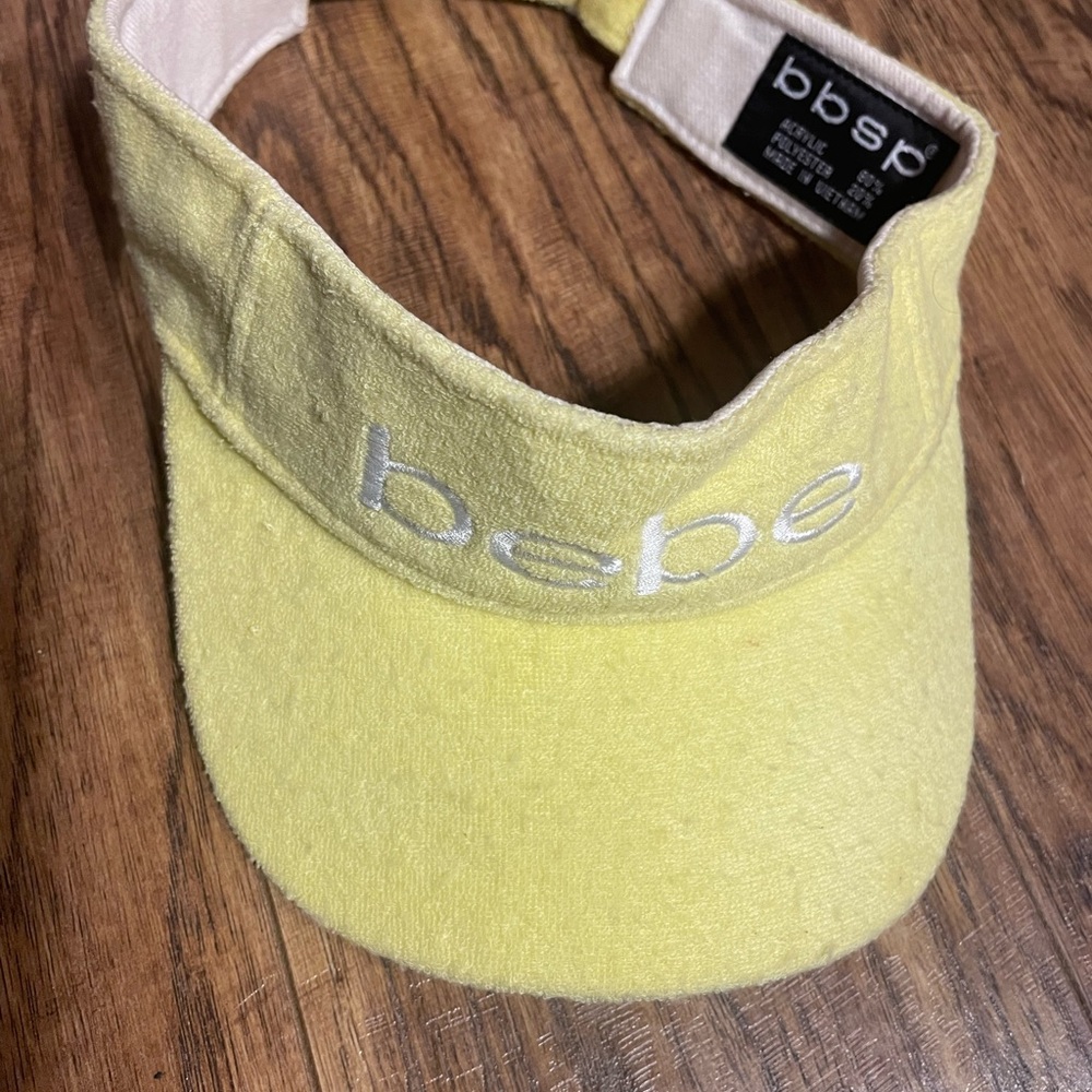 Y2K Bebe sport  Yellow womens Visor
